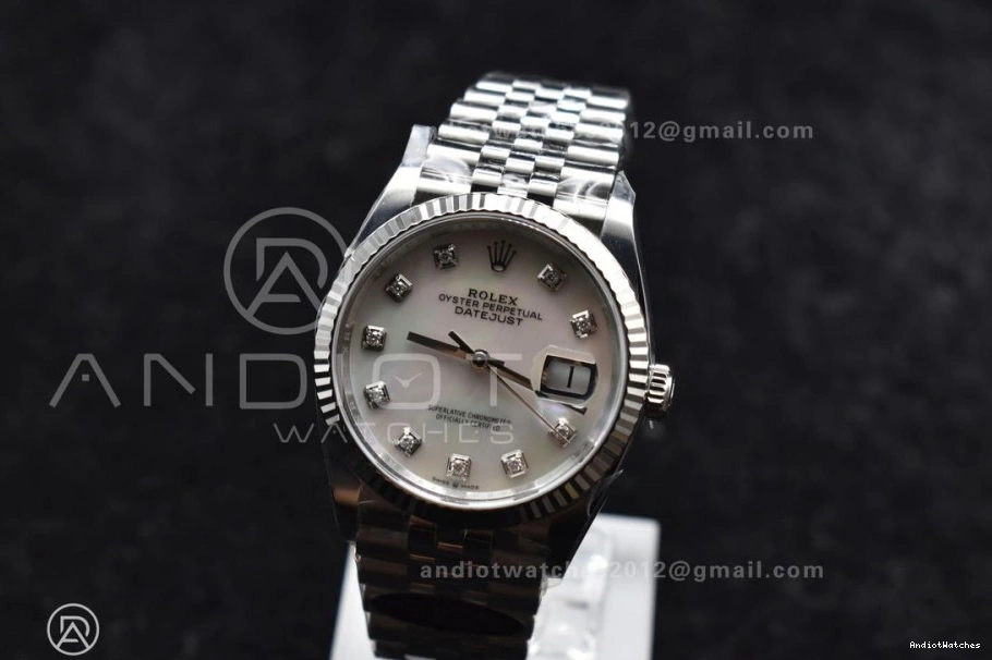 White Jubilee MOP Edition 126234 904L Clean Diamonds on 570 1:1 Chic Best Bracelet VR Steel Dial DateJust 36 0506